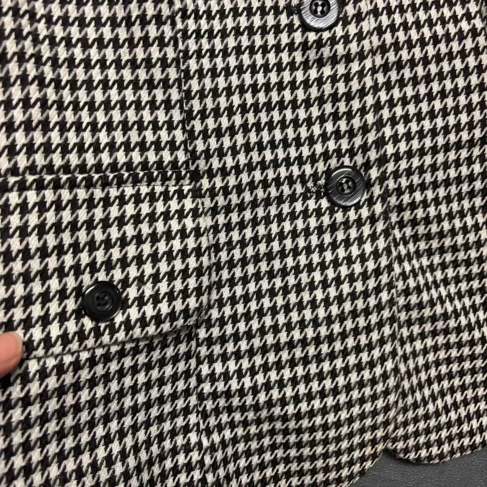 Vintage Melissa Lawrence Houndstooth Pantsuit Vest Set Office Comfy Vixen Size 6